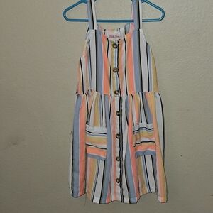 Little Lass Pink and Blue Dress